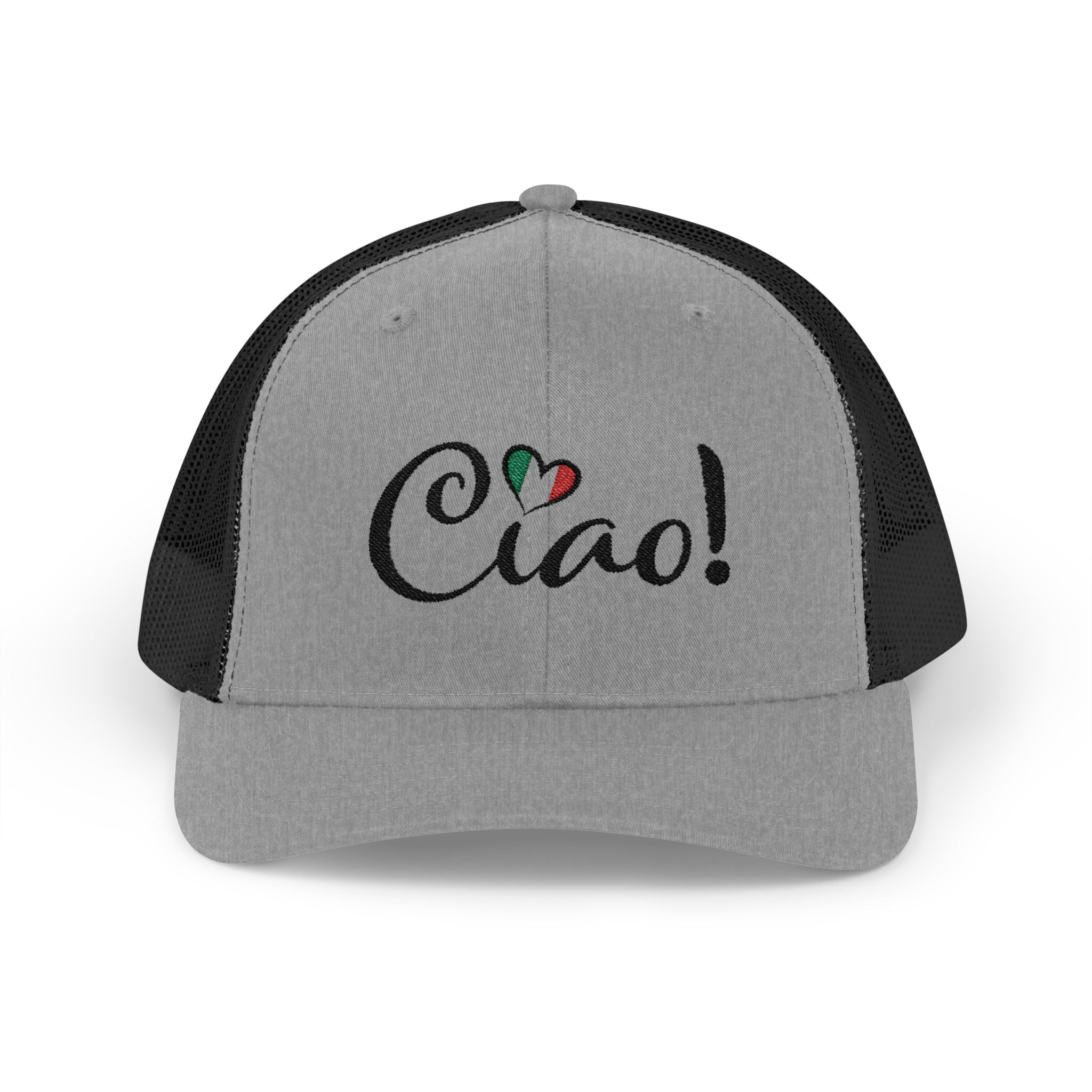 Ciao! Italian Flag Heart Snapback Cap