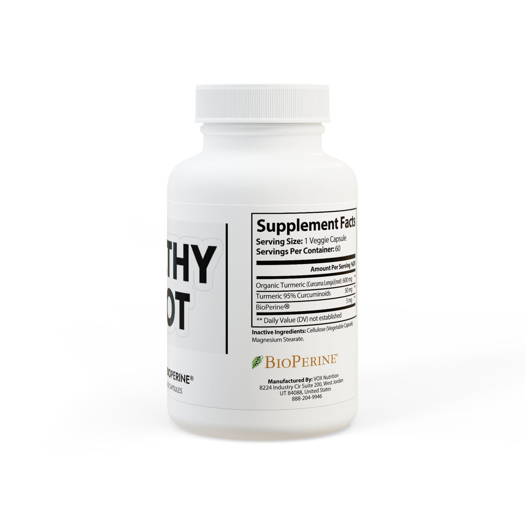 Turmeric with BioPerine® (Black Pepper Fruit Extract) Supplement (60 Capsules)