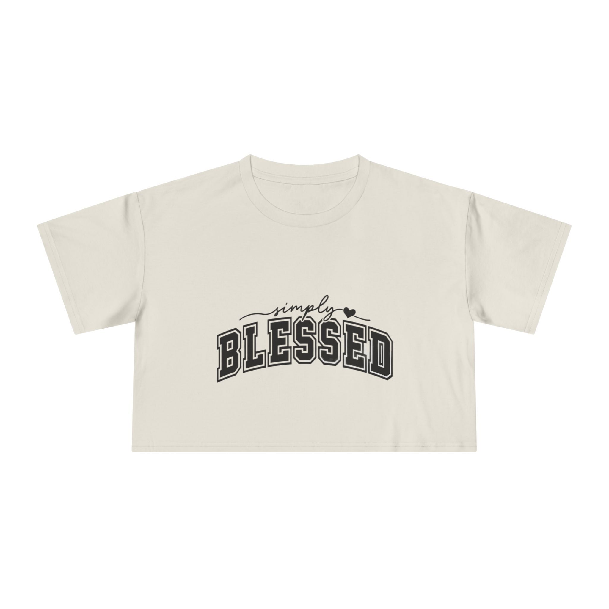 Simply Blessed Crop Tee — Women's Spiritual Casual Top