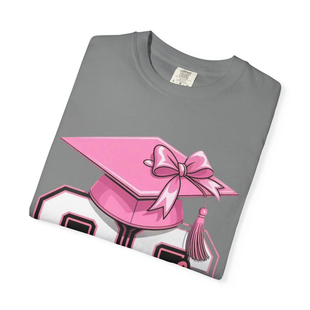 Class of 20 Graduation T-Shirt — Pink Cap & Tassel Senior Tee