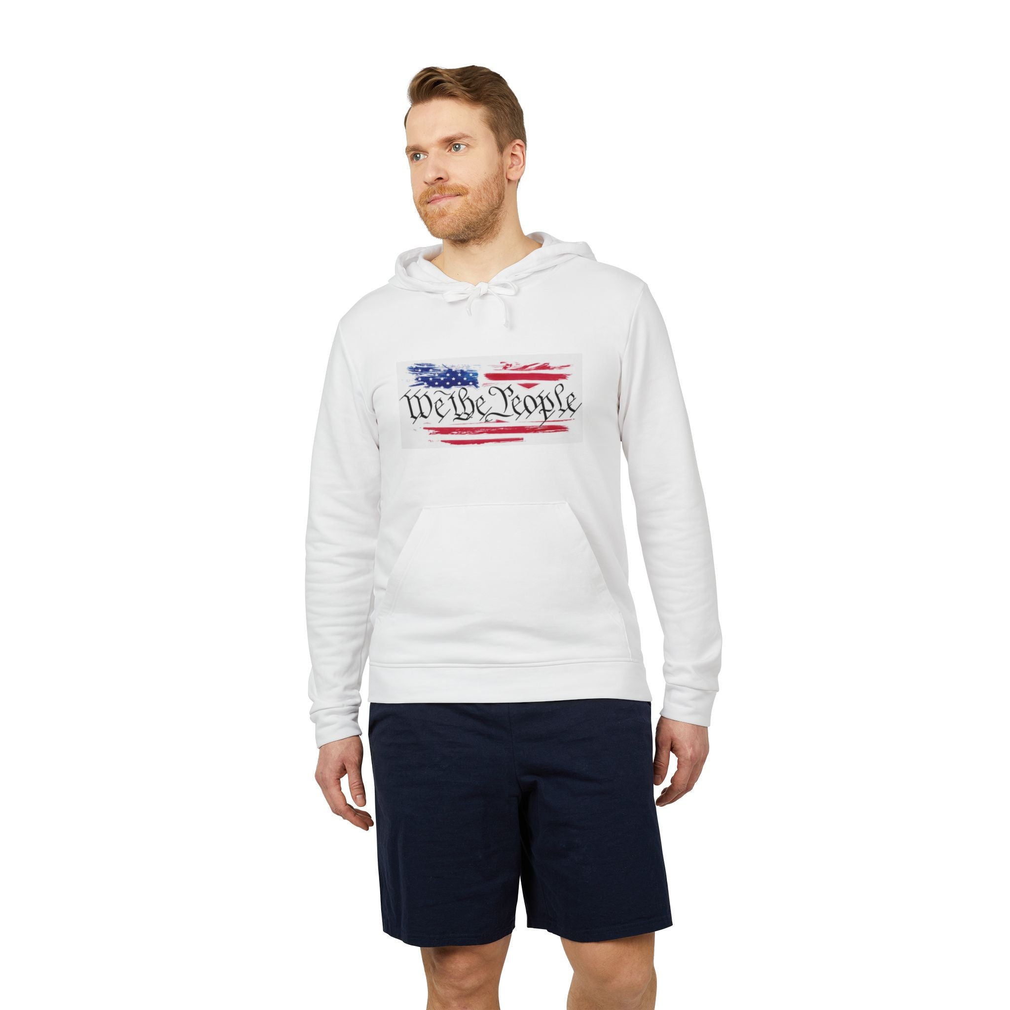 We the People American Flag Hoodie — Patriotic USA Constitution Design