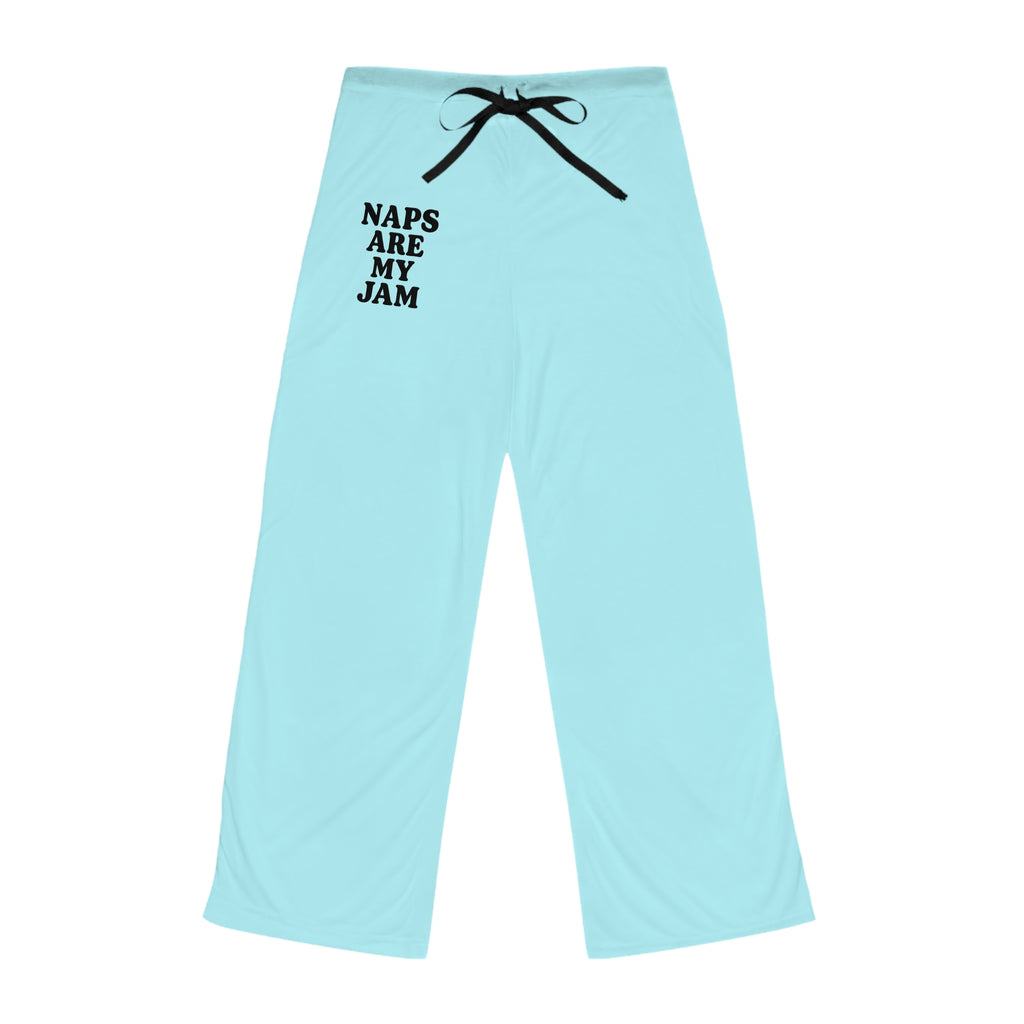 Naps Are My Jam Women’s Pajama Pants — Light Blue Lounge Sleepwear