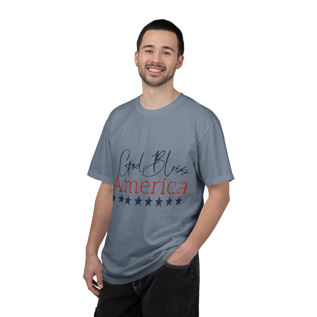 God Bless America T-Shirt — Patriotic Stars Tee for 4th of July