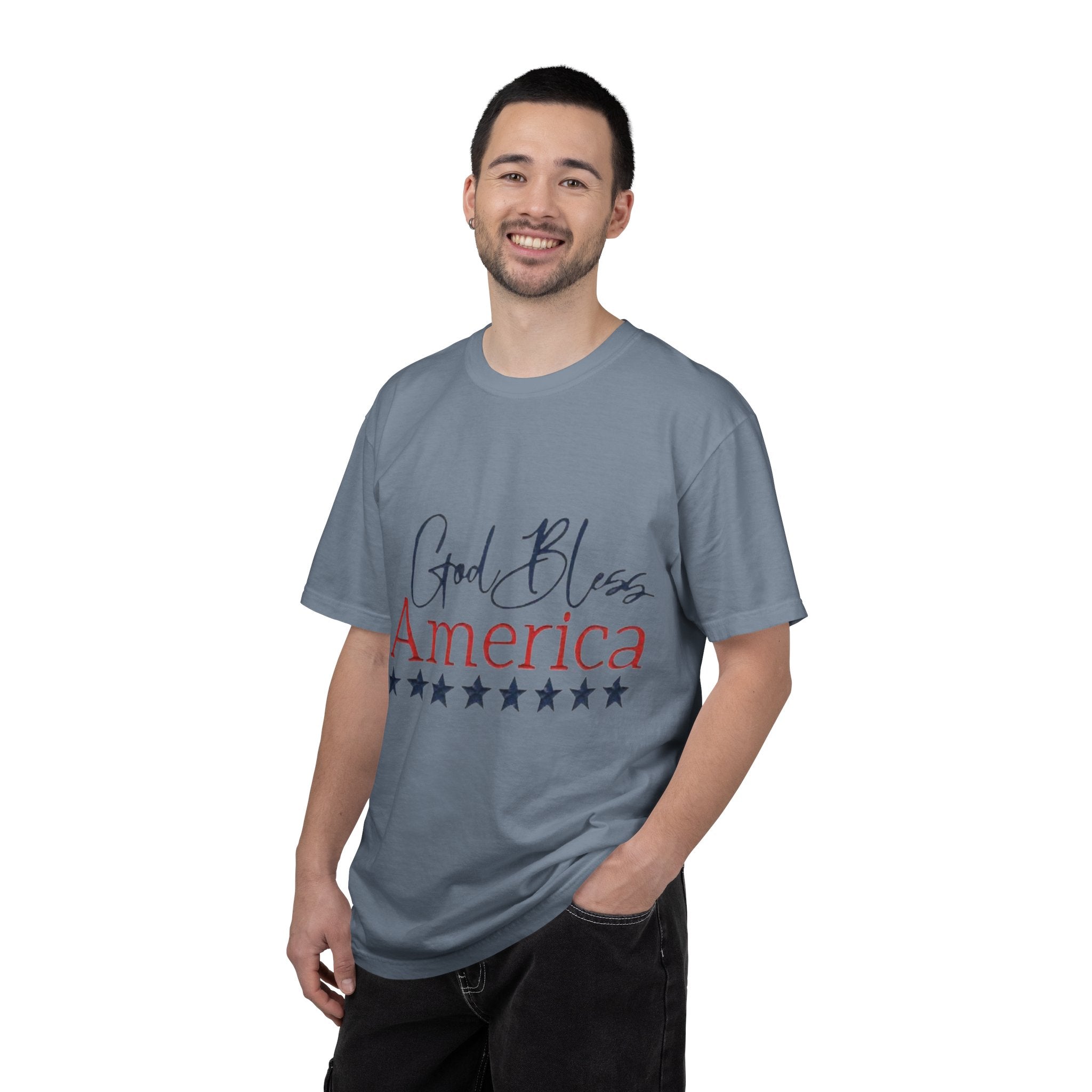 God Bless America T-Shirt — Patriotic Stars Tee for 4th of July