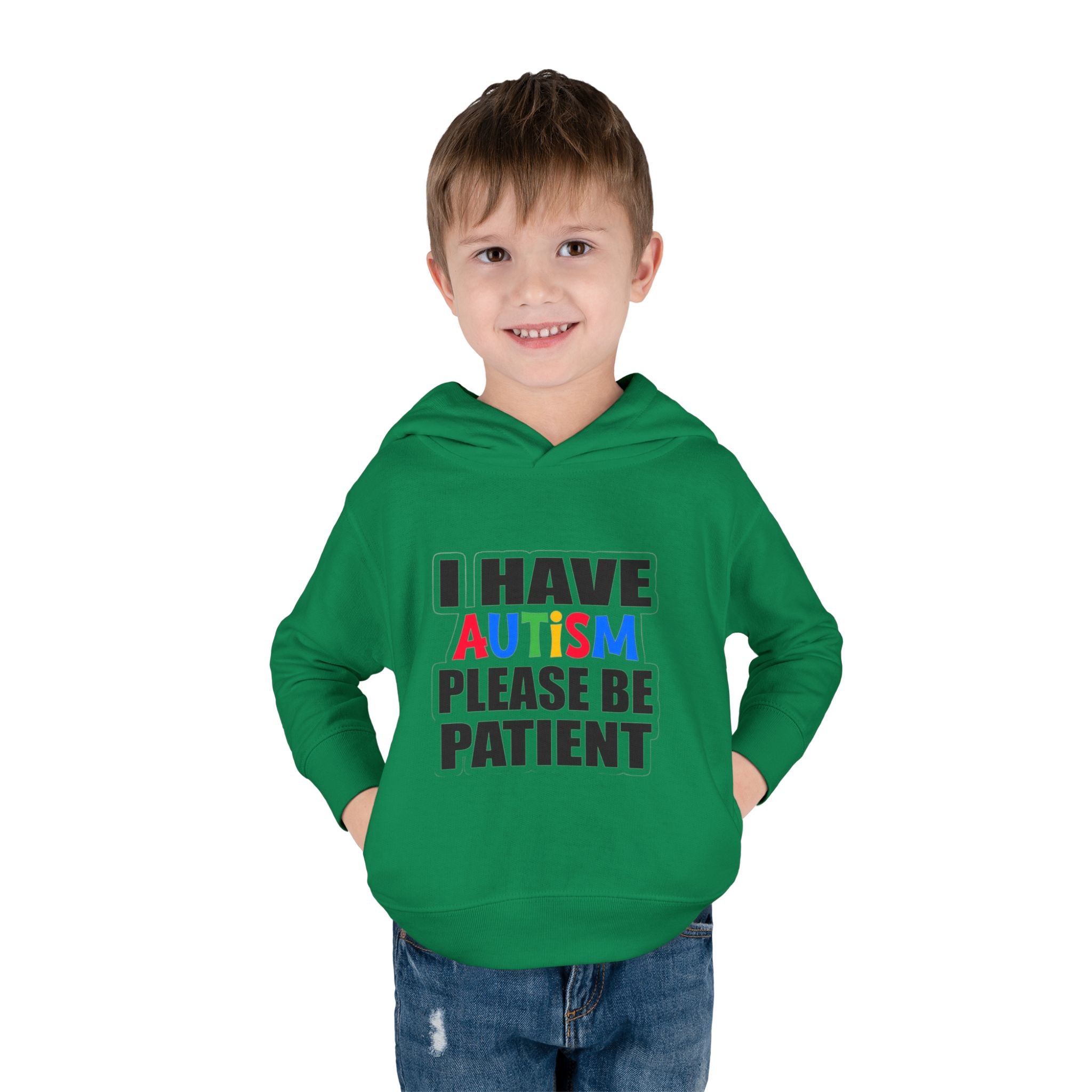 Toddler Hoodie — "I Have Autism Please Be Patient" Awareness Pullover
