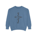 Faith Love Hope Family Sweatshirt – Vertical Script Cross Design