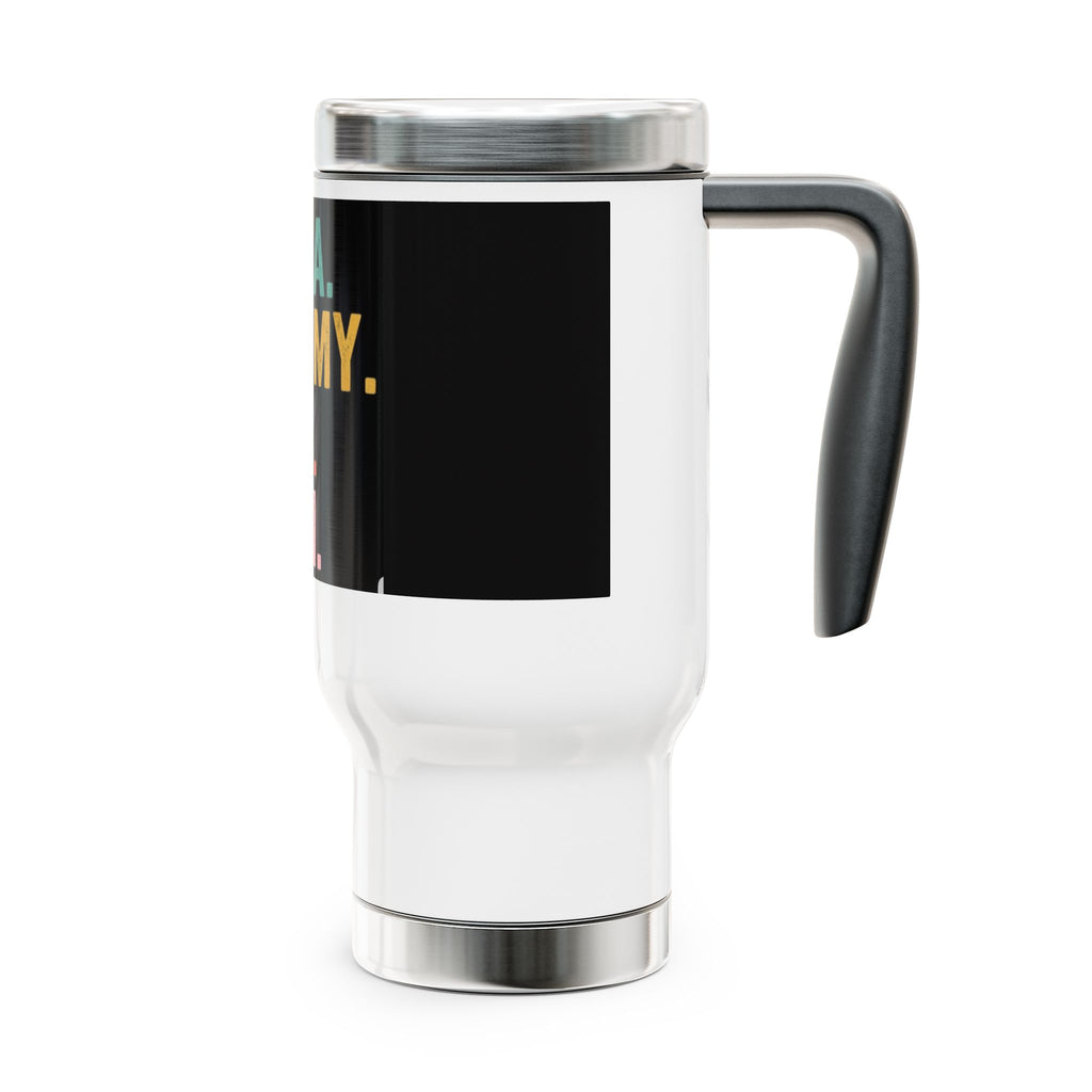 Mama Mommy Mom Bruh Travel Mug — Funny Retro Text Stainless Steel 14oz