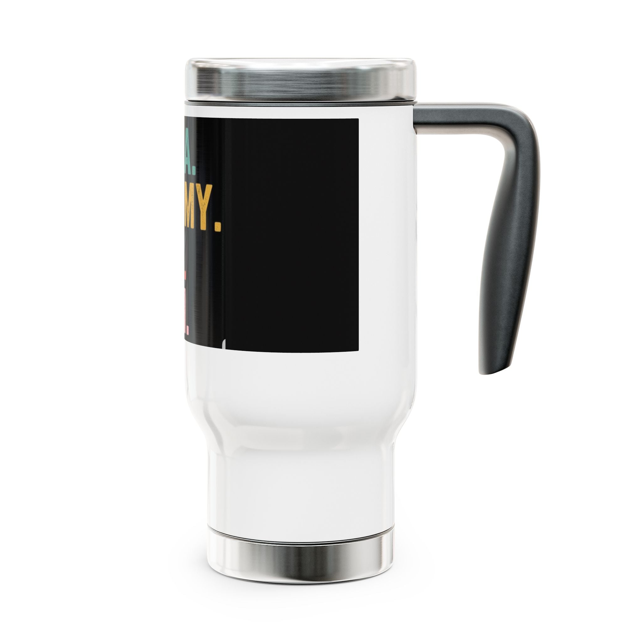 Mama Mommy Mom Bruh Travel Mug — Funny Retro Text Stainless Steel 14oz