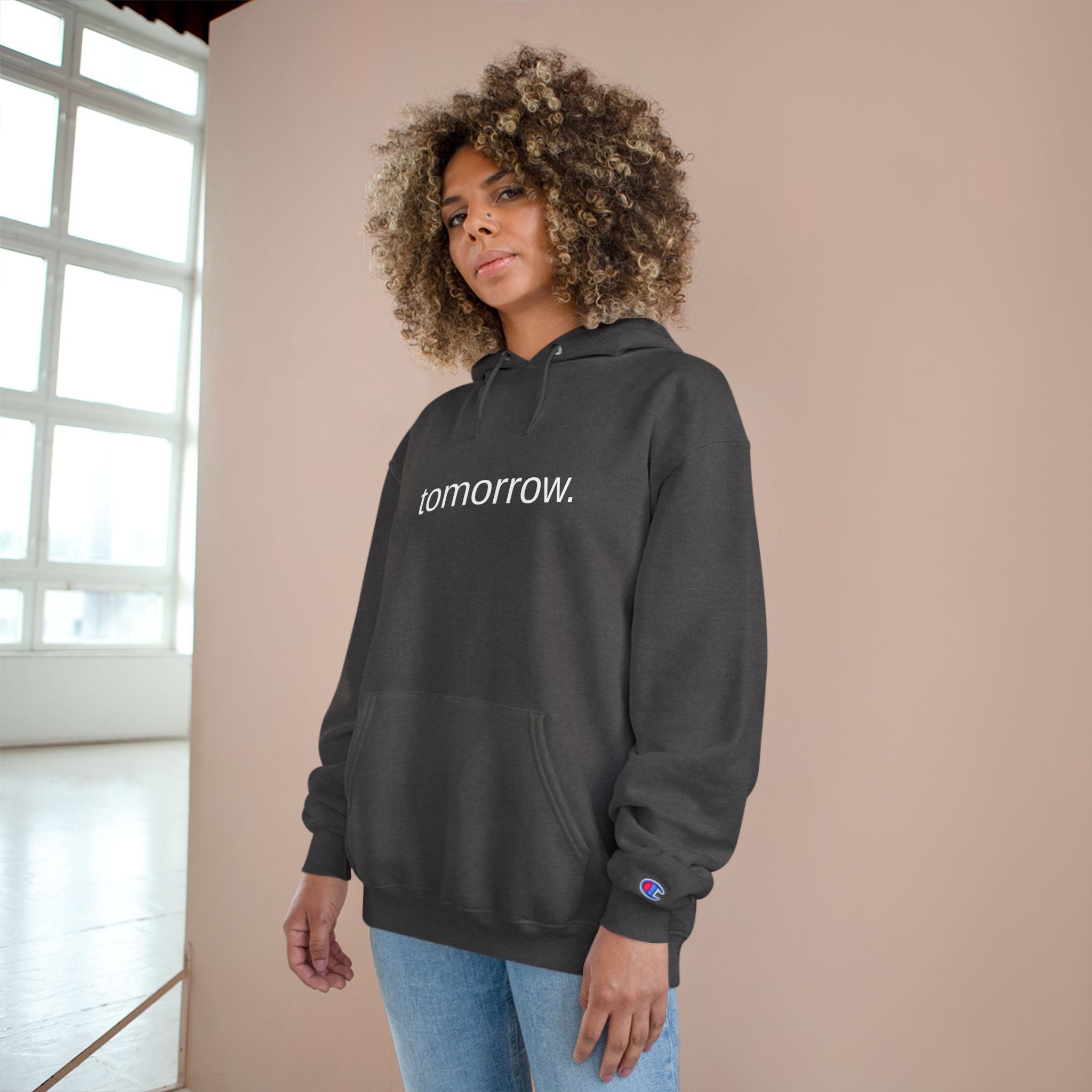 Tomorrow Hoodie — Minimalist Text Pullover