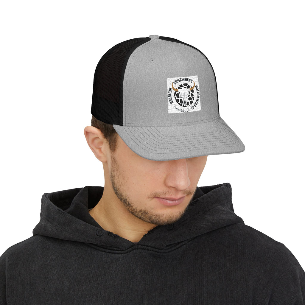 Leopard Smile Snapback Trucker Cap — Cute Leopard Patch Hat
