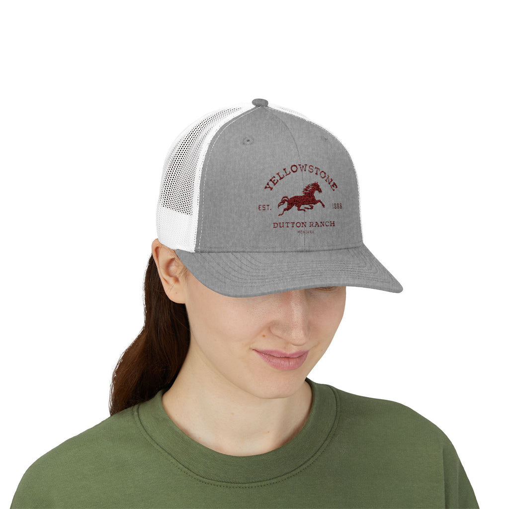 Yellowstone Outlaw Ranch Trucker Cap — Vintage Running Horse Snapback