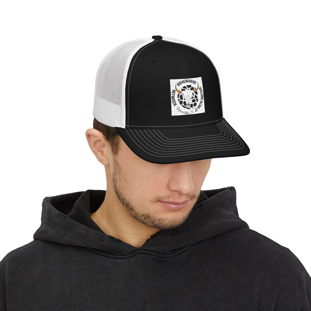Leopard Smile Snapback Trucker Cap — Cute Leopard Patch Hat