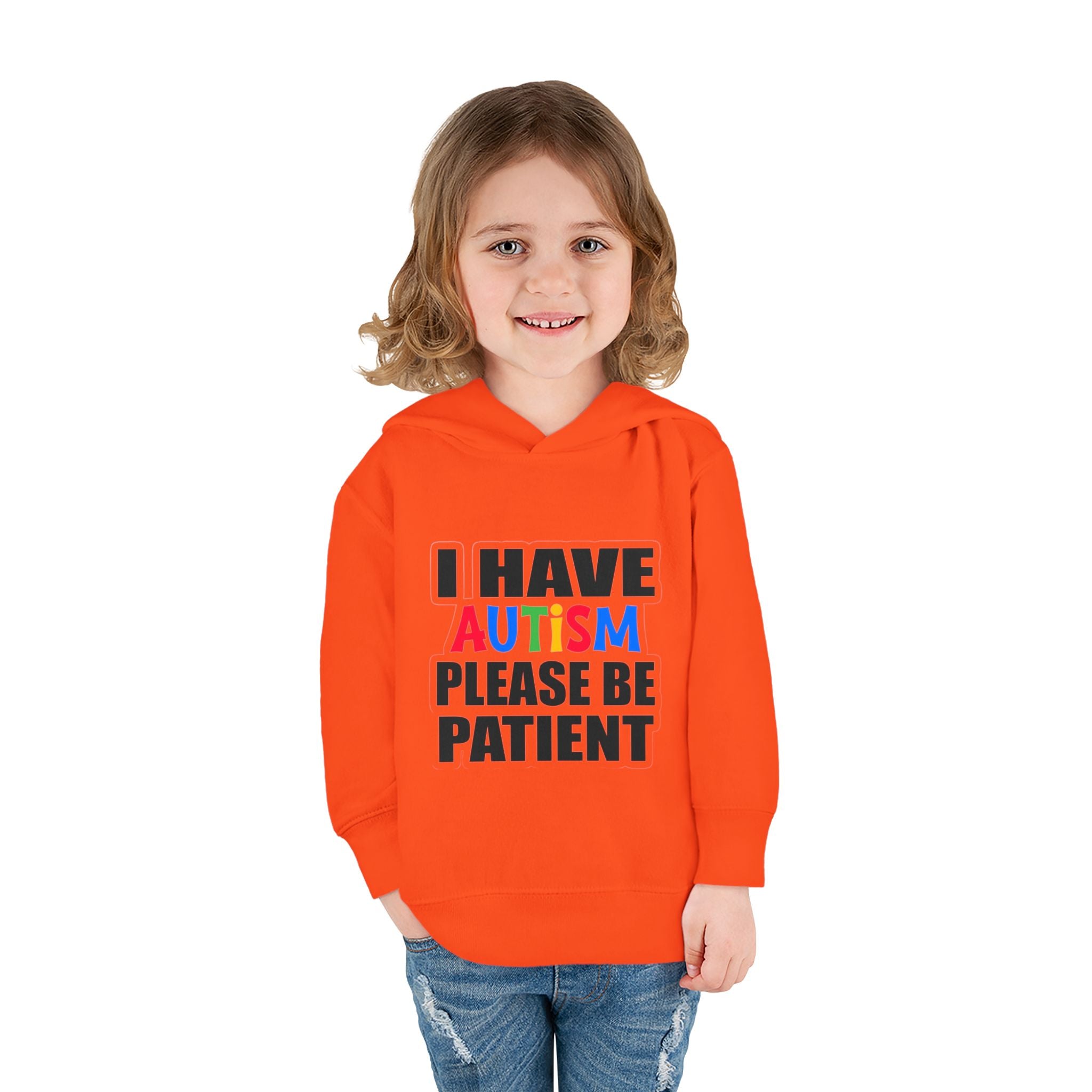 Toddler Hoodie — "I Have Autism Please Be Patient" Awareness Pullover