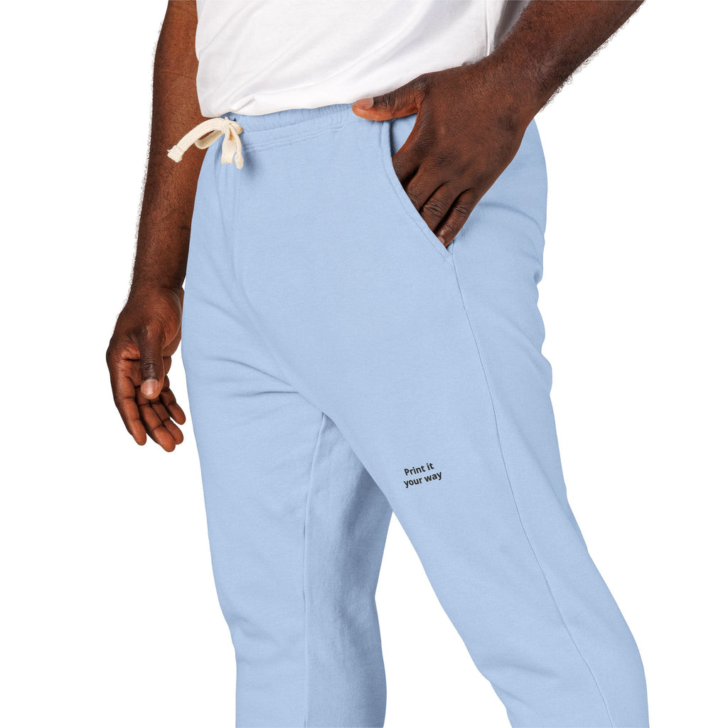 Garment-Dyed Fleece Sweatpants — Minimal Embroidered Joggers