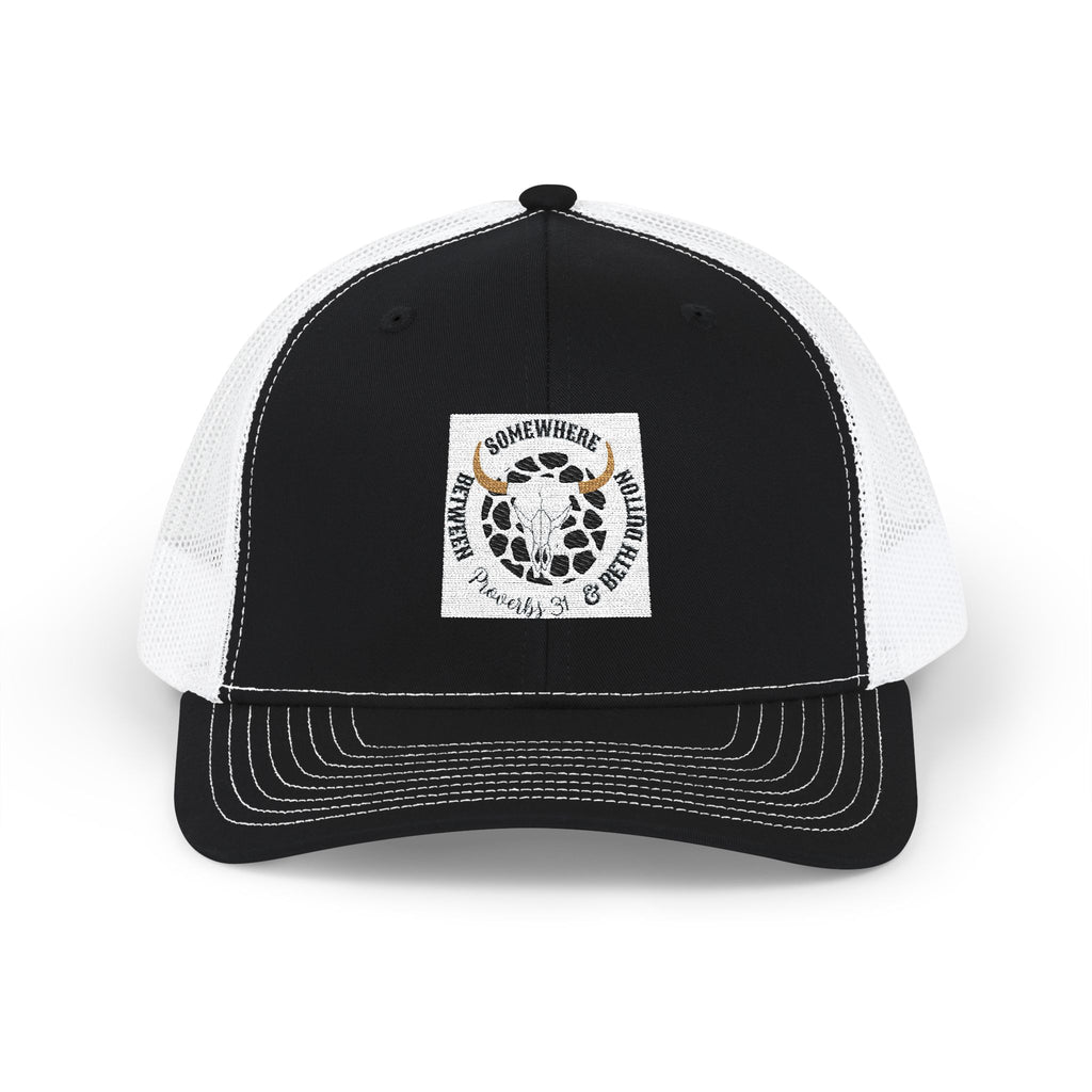 Leopard Smile Snapback Trucker Cap — Cute Leopard Patch Hat