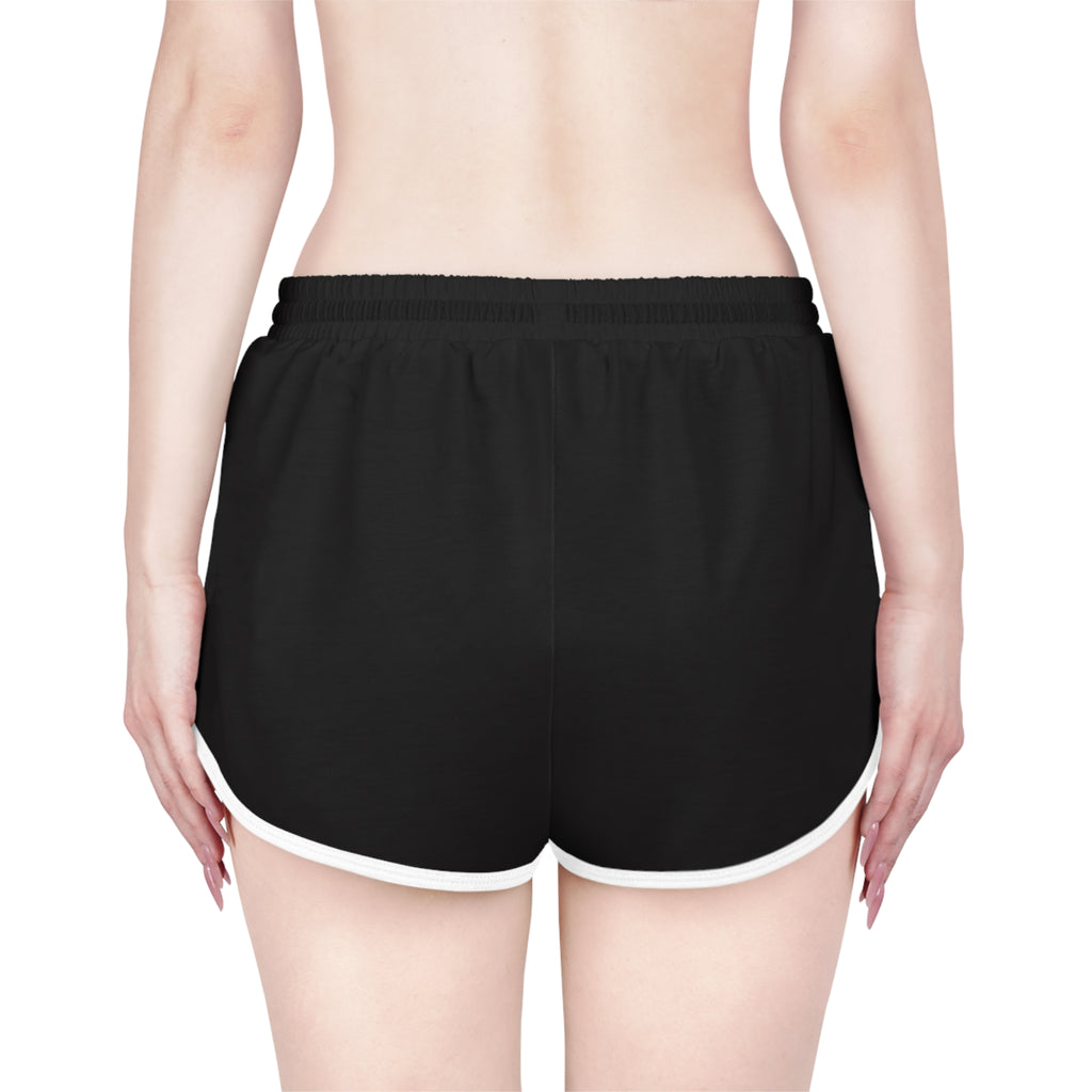Italian Girl Women's Relaxed Shorts — Casual Black Lounge Shorts with Italian Flag Headwrap Design