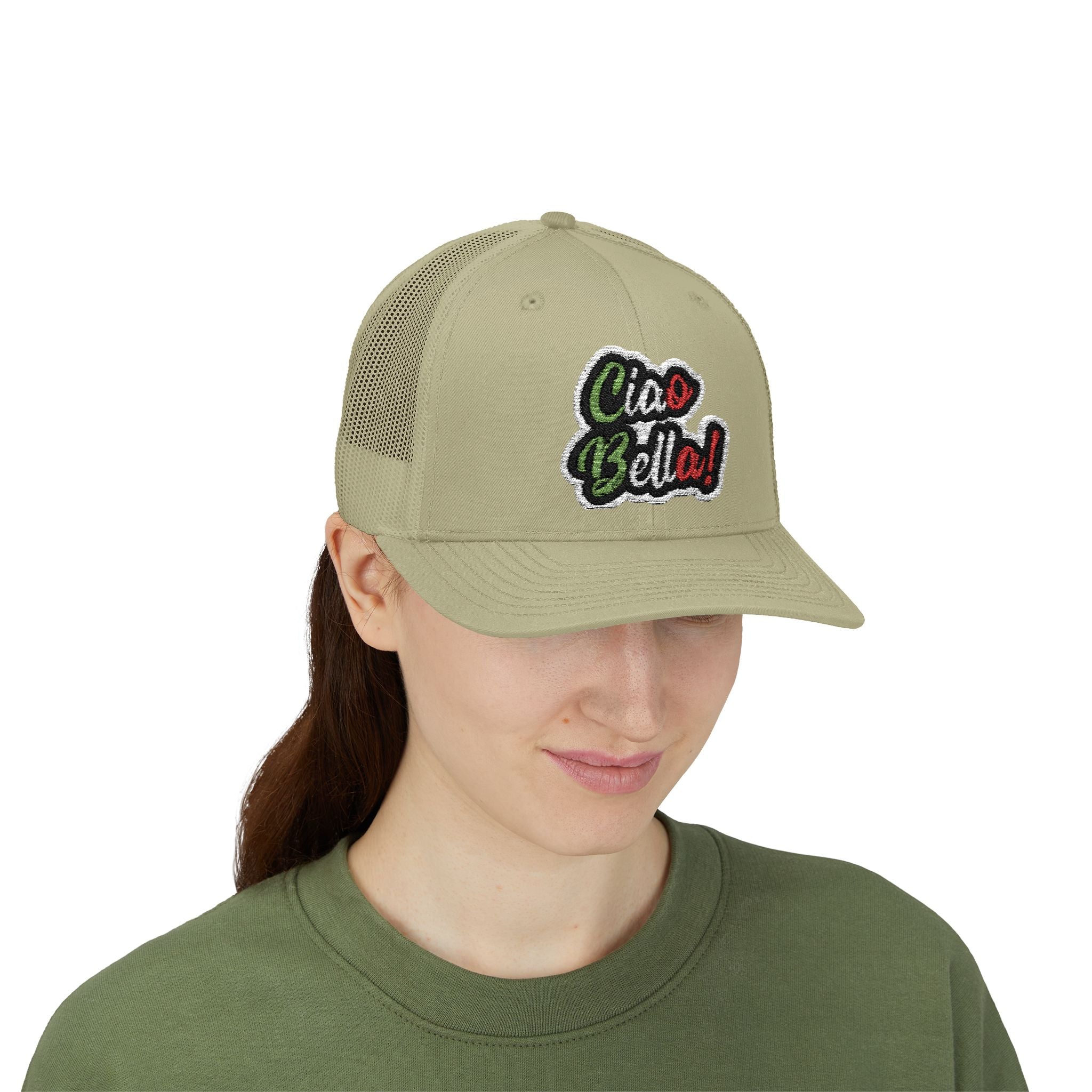 Ciao Bello Trucker Cap – Retro Italian Phrase Snapback