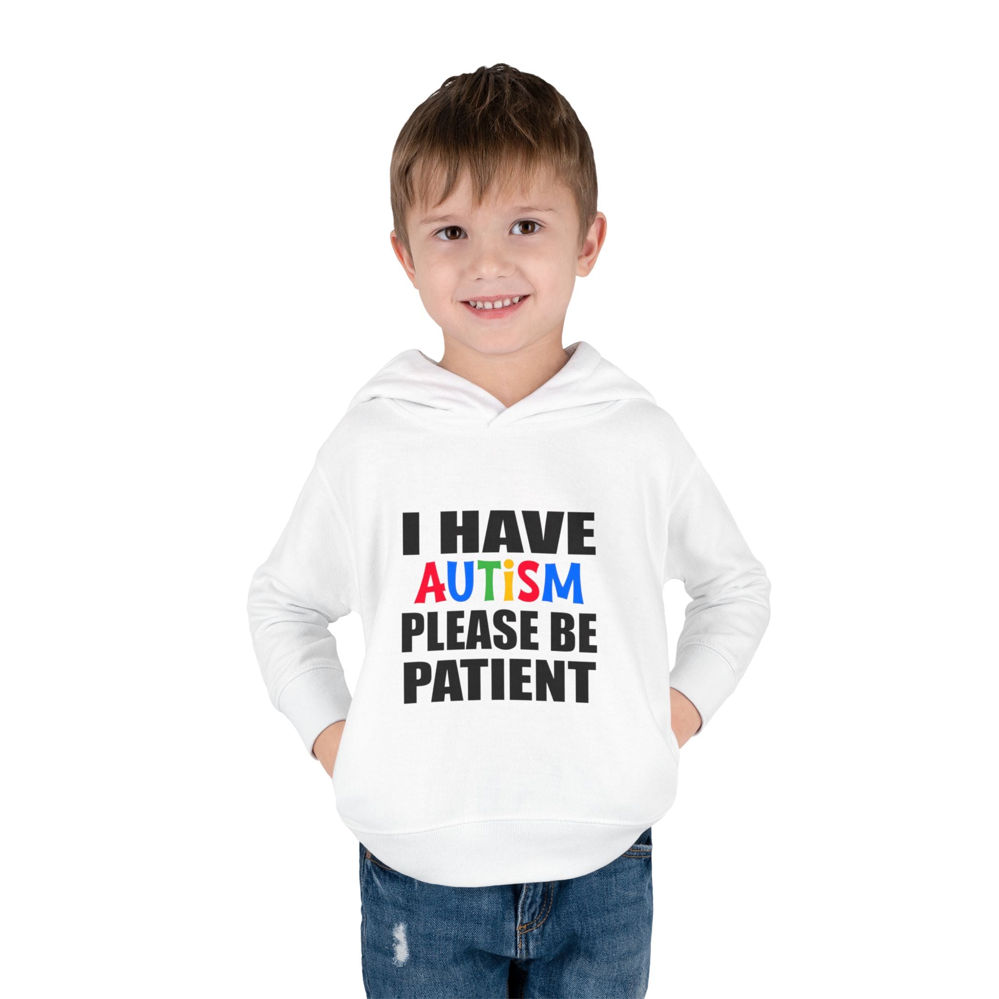 Toddler Hoodie — "I Have Autism Please Be Patient" Awareness Pullover