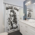 Classy, Sassy & a Little Bad Assy Shower Curtain — Retro Pin-Up Bathroom Decor