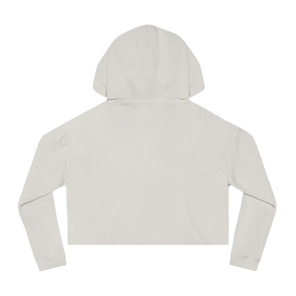 Cropped Hoodie — "messy AF" Minimalist Graphic Sweatshirt