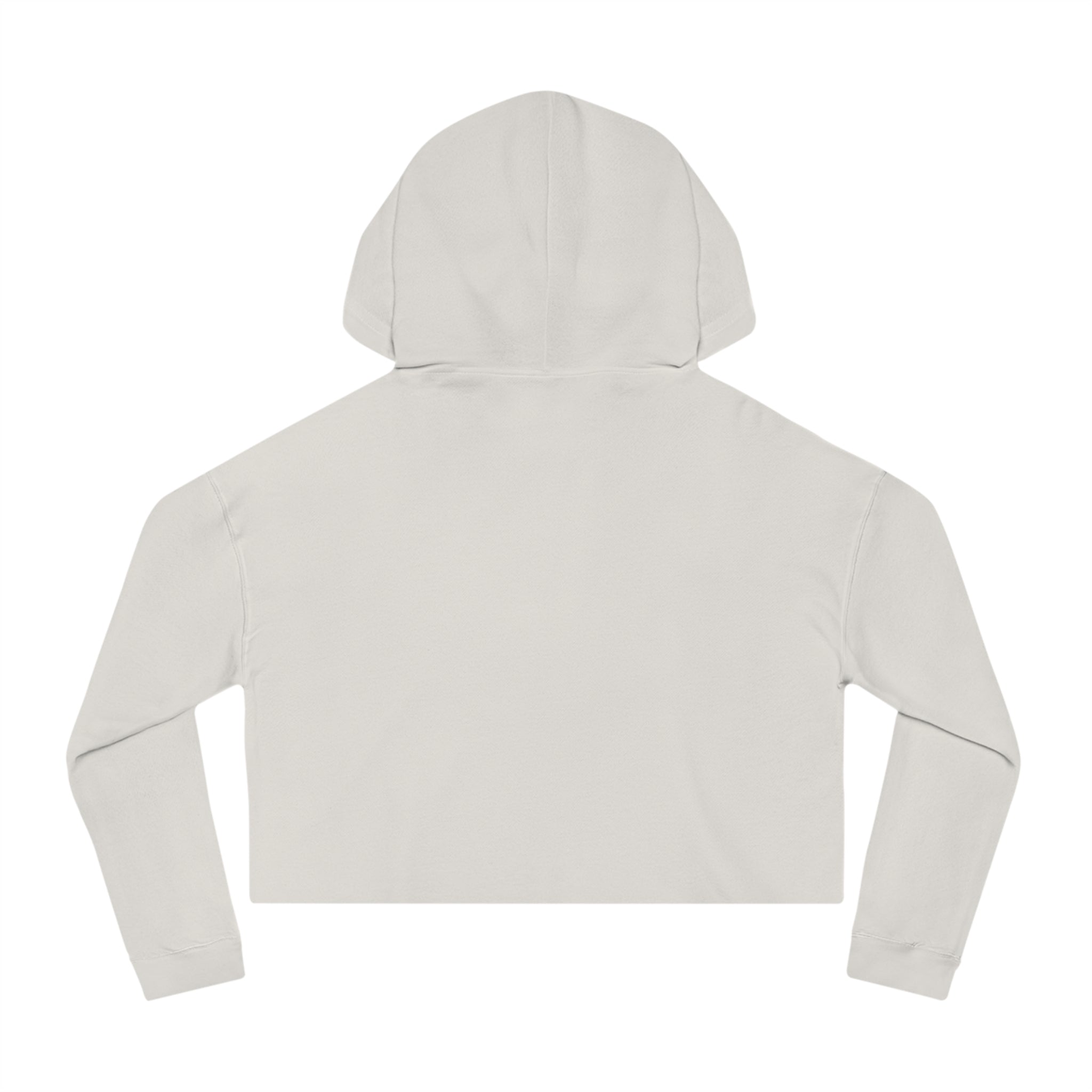 Cropped Hoodie — "messy AF" Minimalist Graphic Sweatshirt