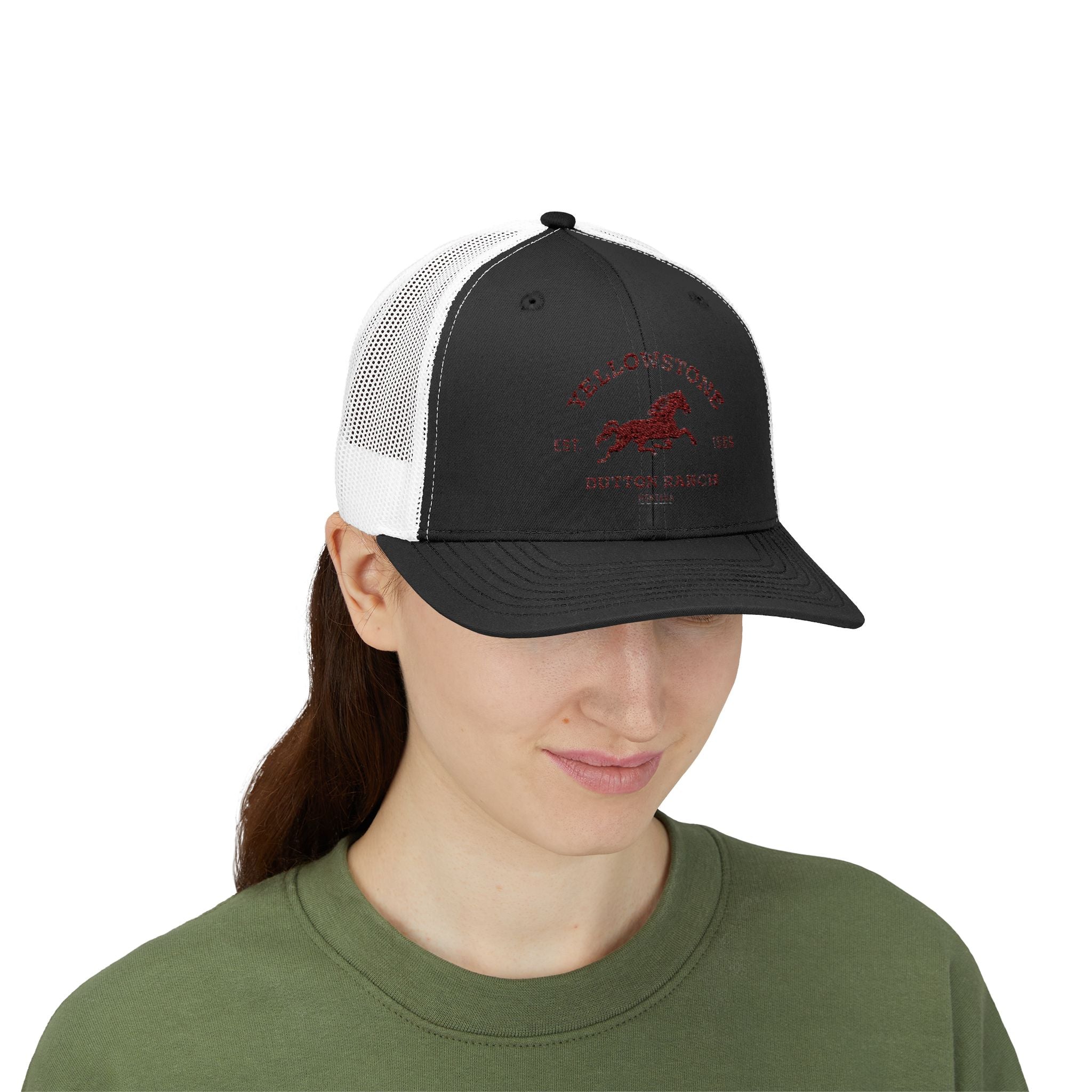 Yellowstone Outlaw Ranch Trucker Cap — Vintage Running Horse Snapback