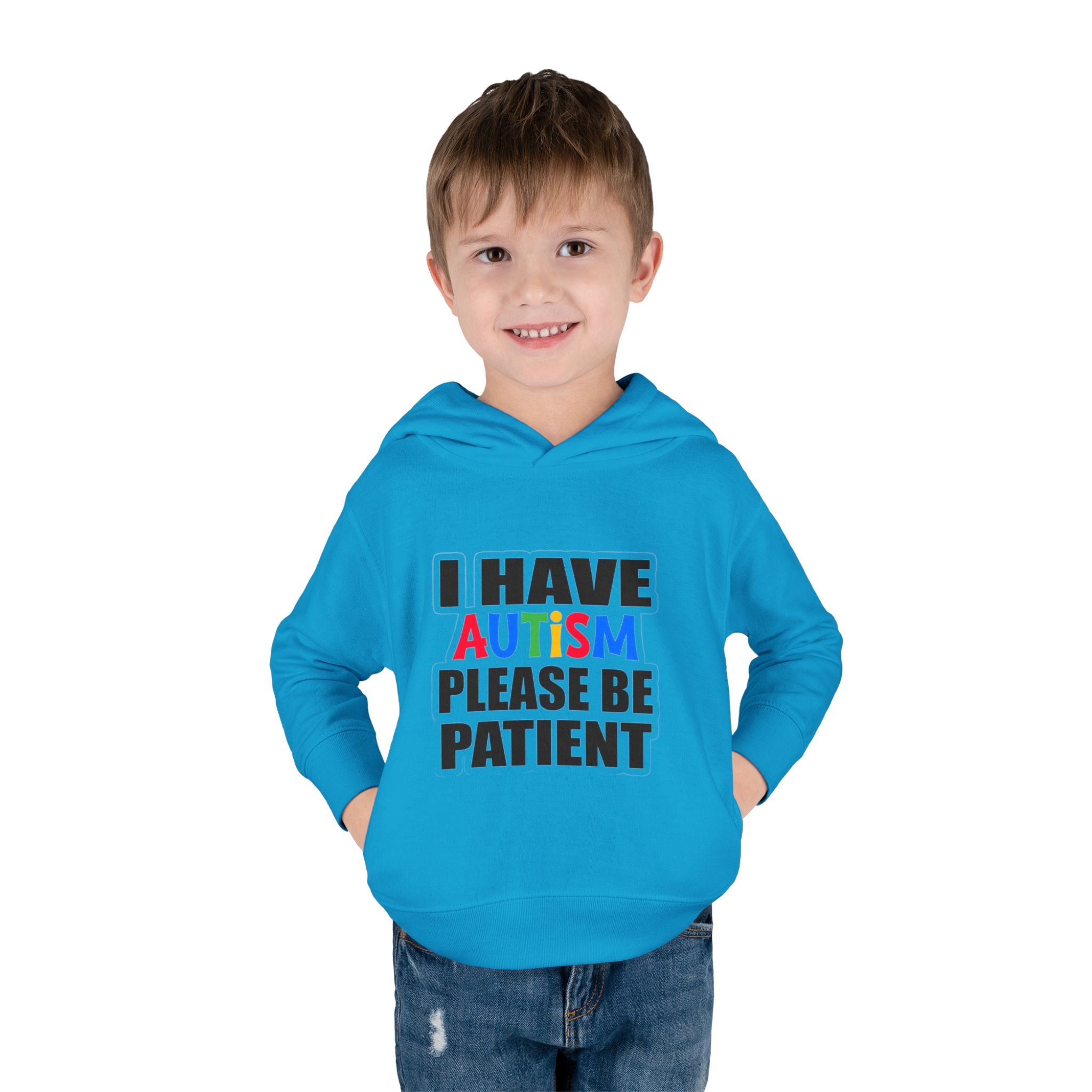 Toddler Hoodie — "I Have Autism Please Be Patient" Awareness Pullover