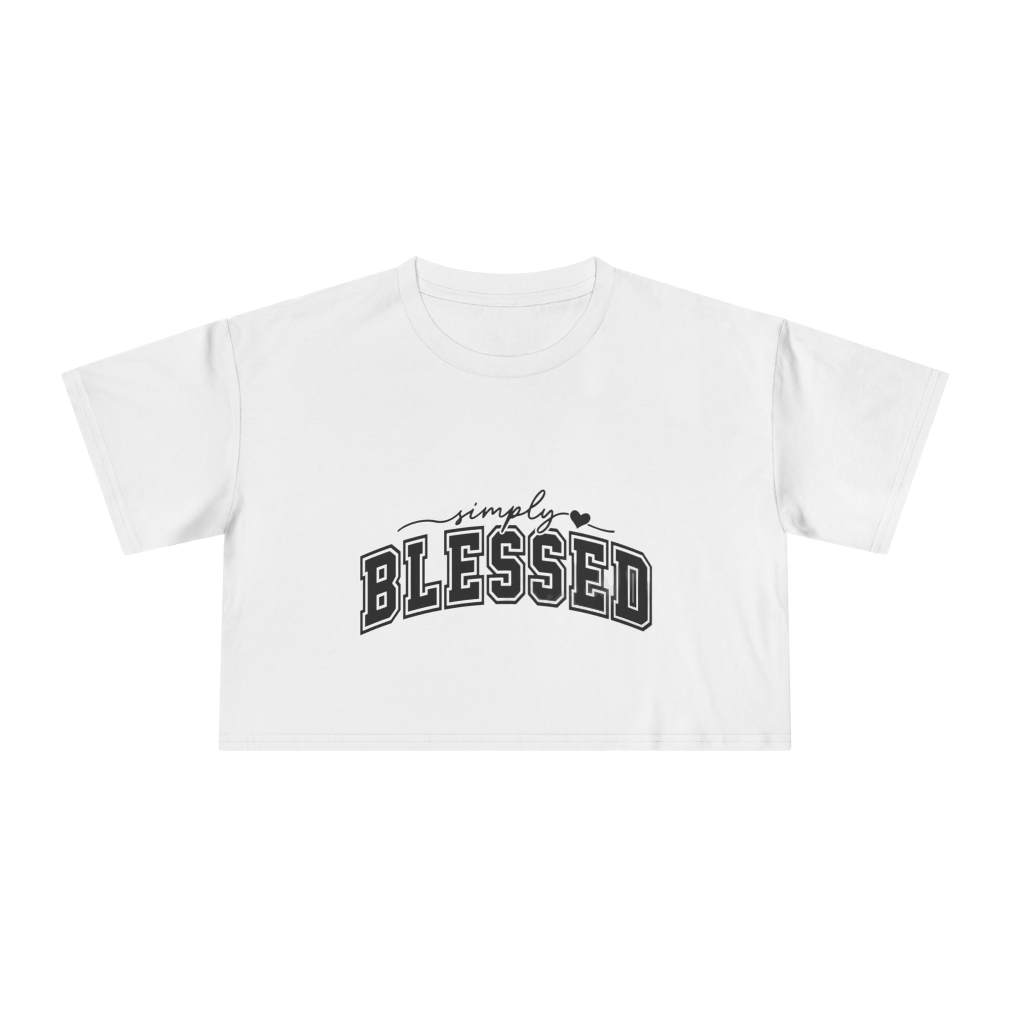 Simply Blessed Crop Tee — Women's Spiritual Casual Top