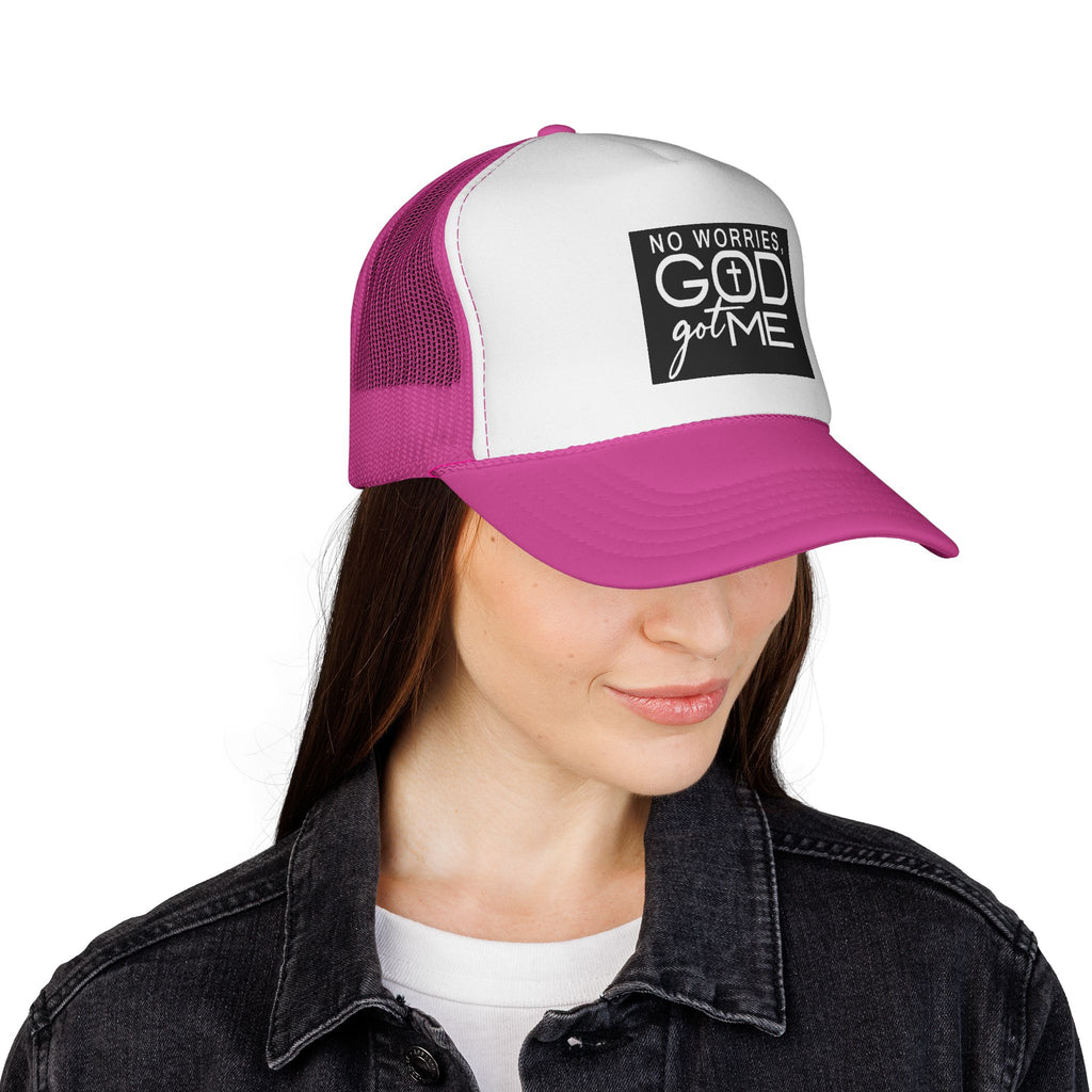 No Worries God Got Me Trucker Cap