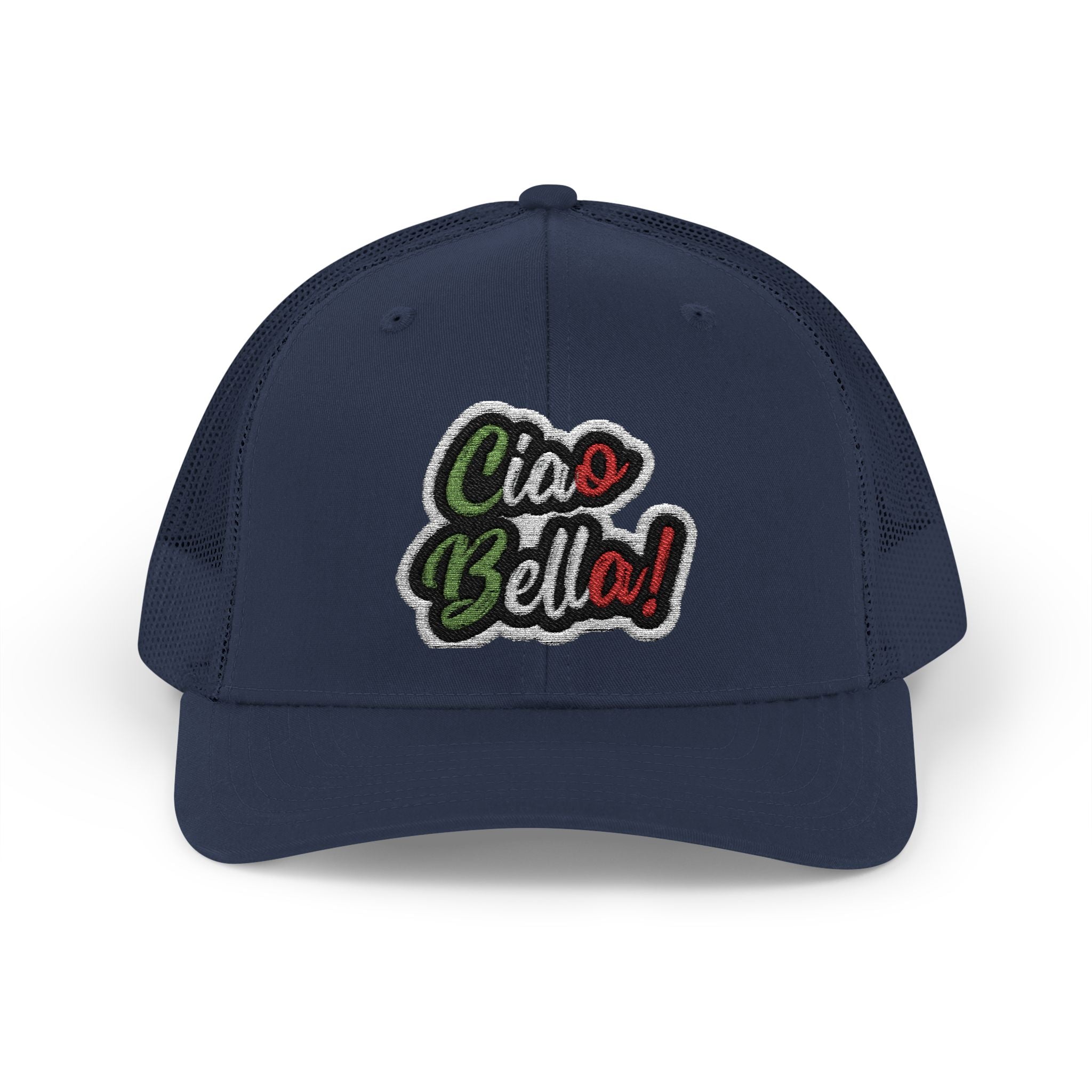 Ciao Bello Trucker Cap – Retro Italian Phrase Snapback