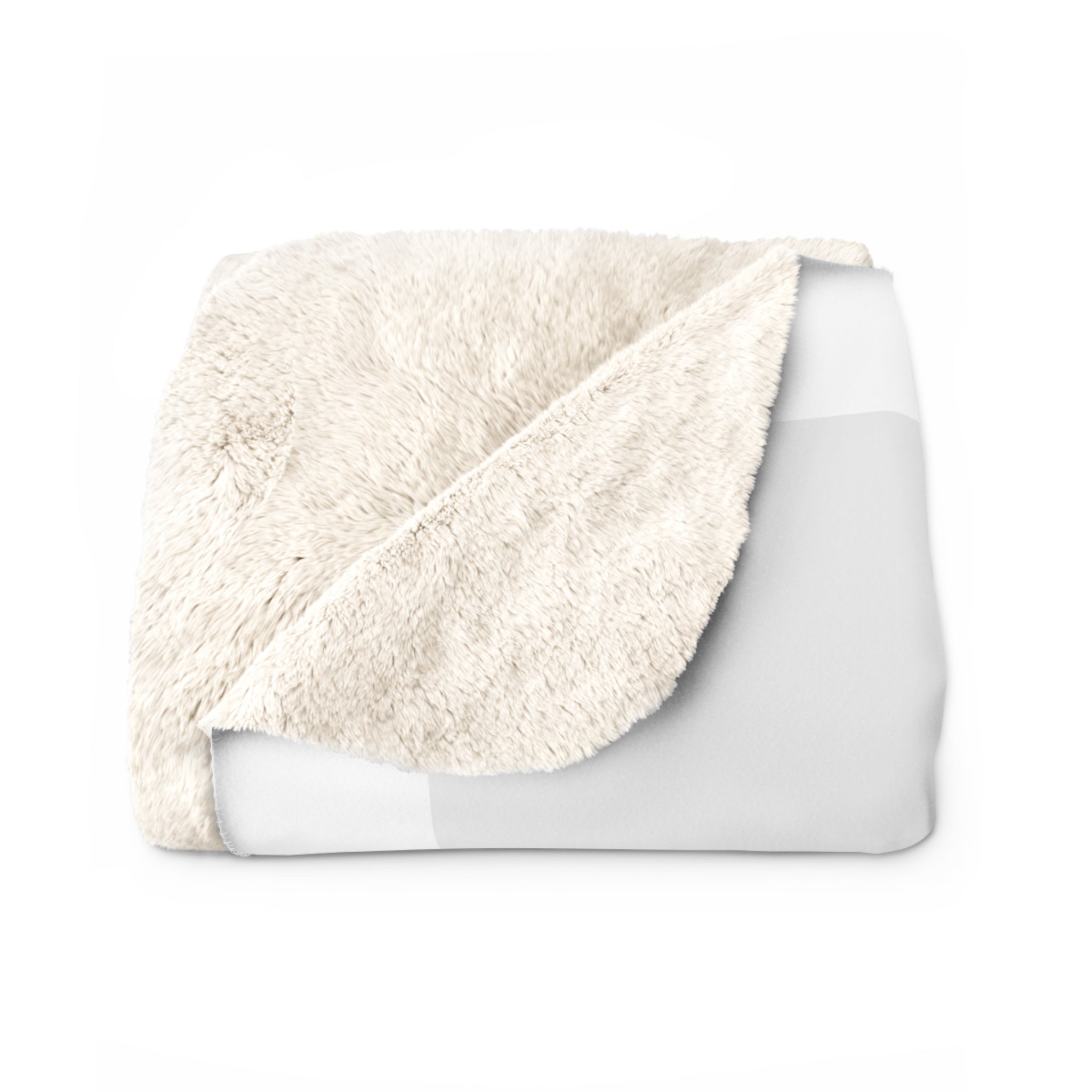 Sherpa Blanket – "Love Needs No Words" Autism Puzzle Heart Cozy Throw