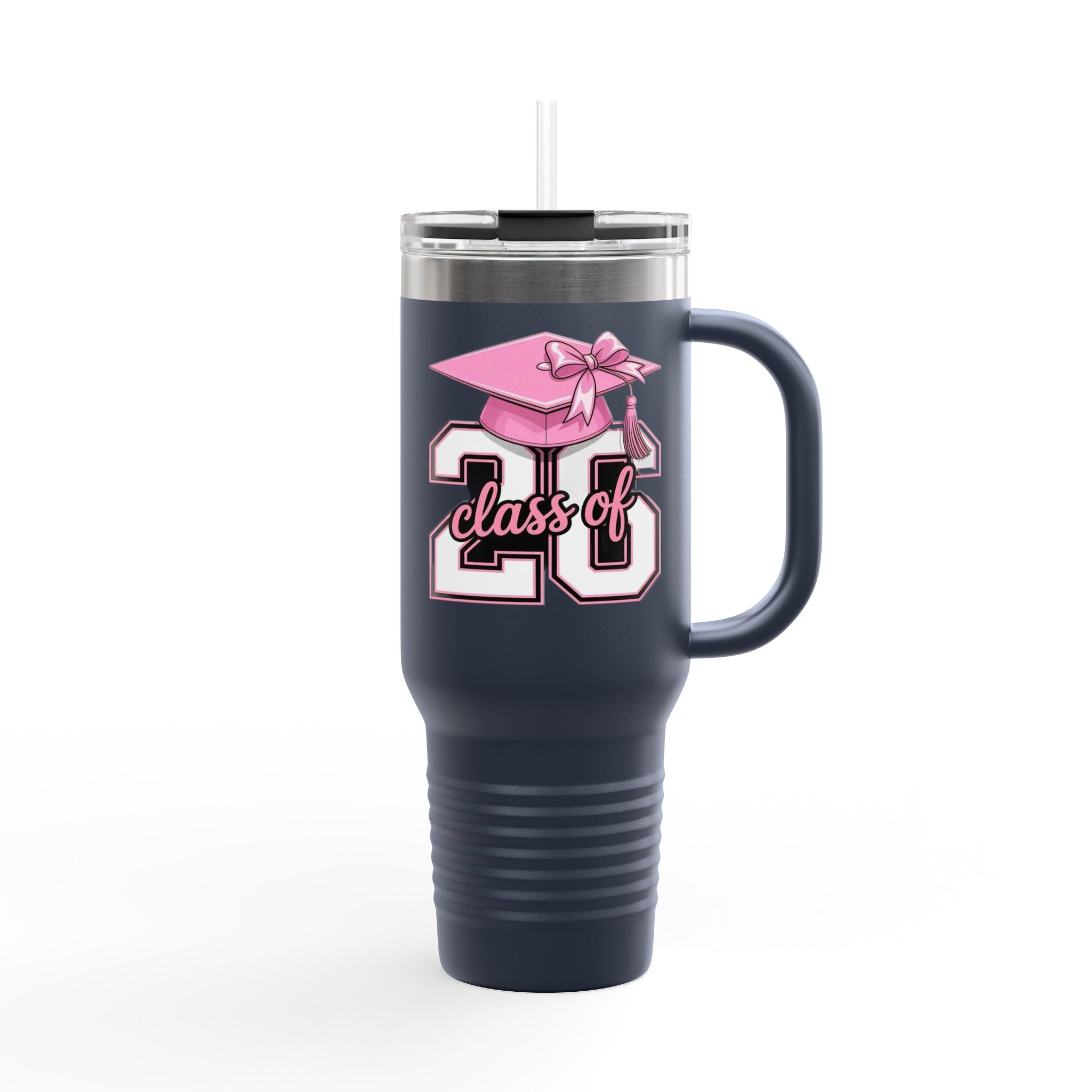 Class of ’20 Pink Graduation 40oz Insulated Travel Mug