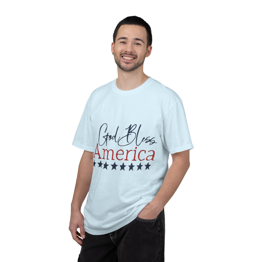 God Bless America T-Shirt — Patriotic Stars Tee for 4th of July