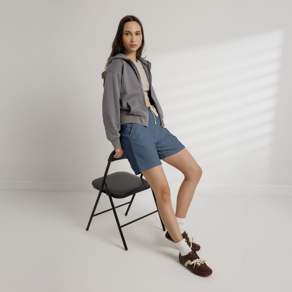 She’s From Texas Fleece Sweat Shorts — Lightweight Garment-Dyed Lounge Shorts