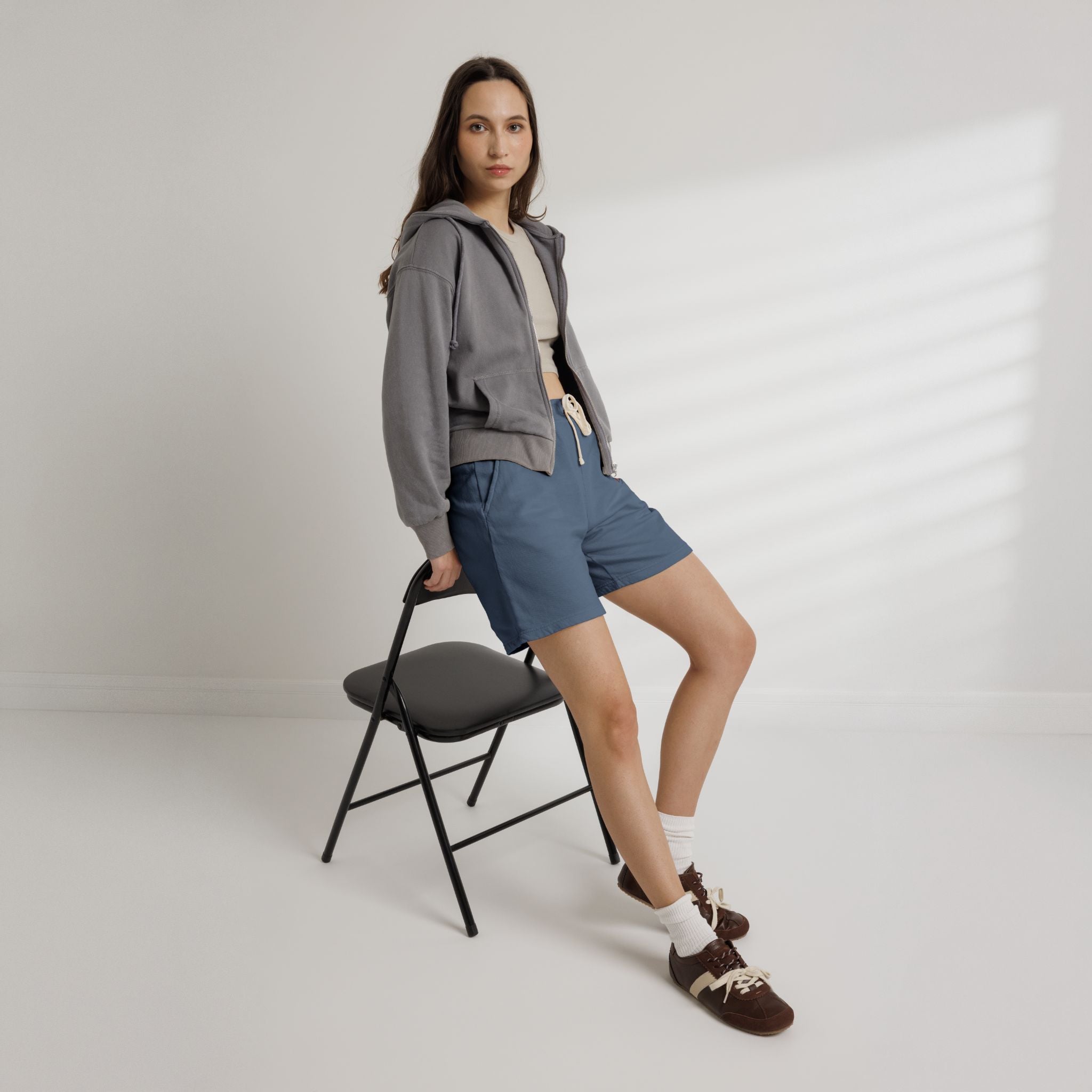 She’s From Texas Fleece Sweat Shorts — Lightweight Garment-Dyed Lounge Shorts