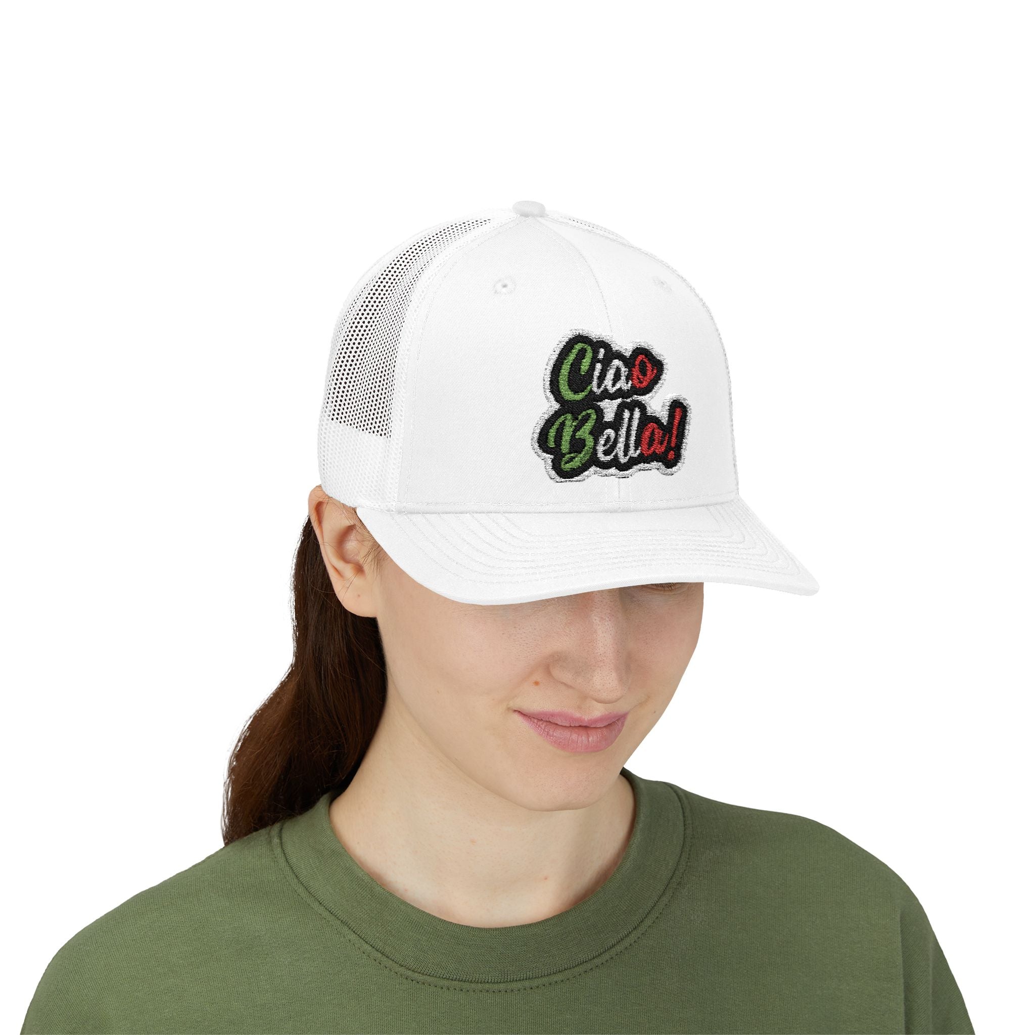 Ciao Bello Trucker Cap – Retro Italian Phrase Snapback