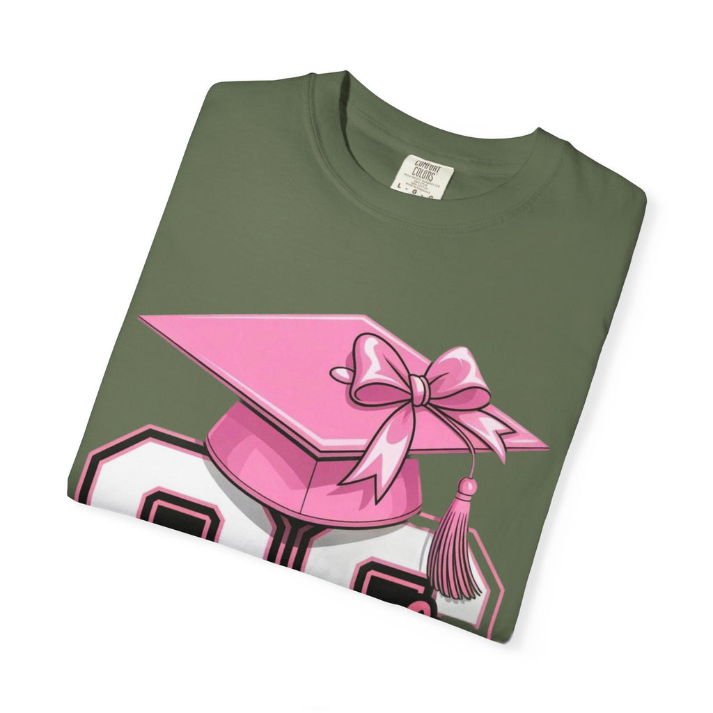 Class of 20 Graduation T-Shirt — Pink Cap & Tassel Senior Tee