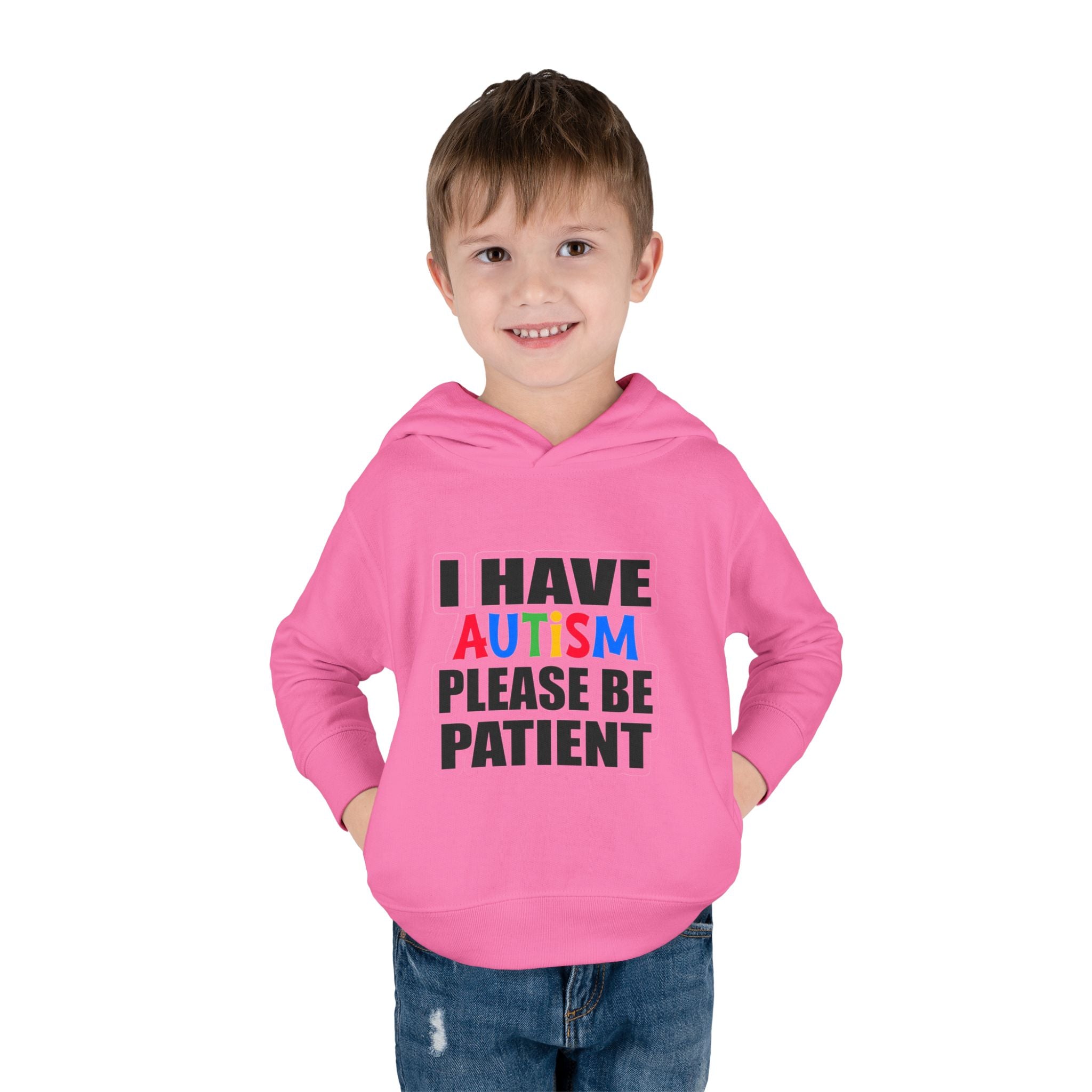 Toddler Hoodie — "I Have Autism Please Be Patient" Awareness Pullover