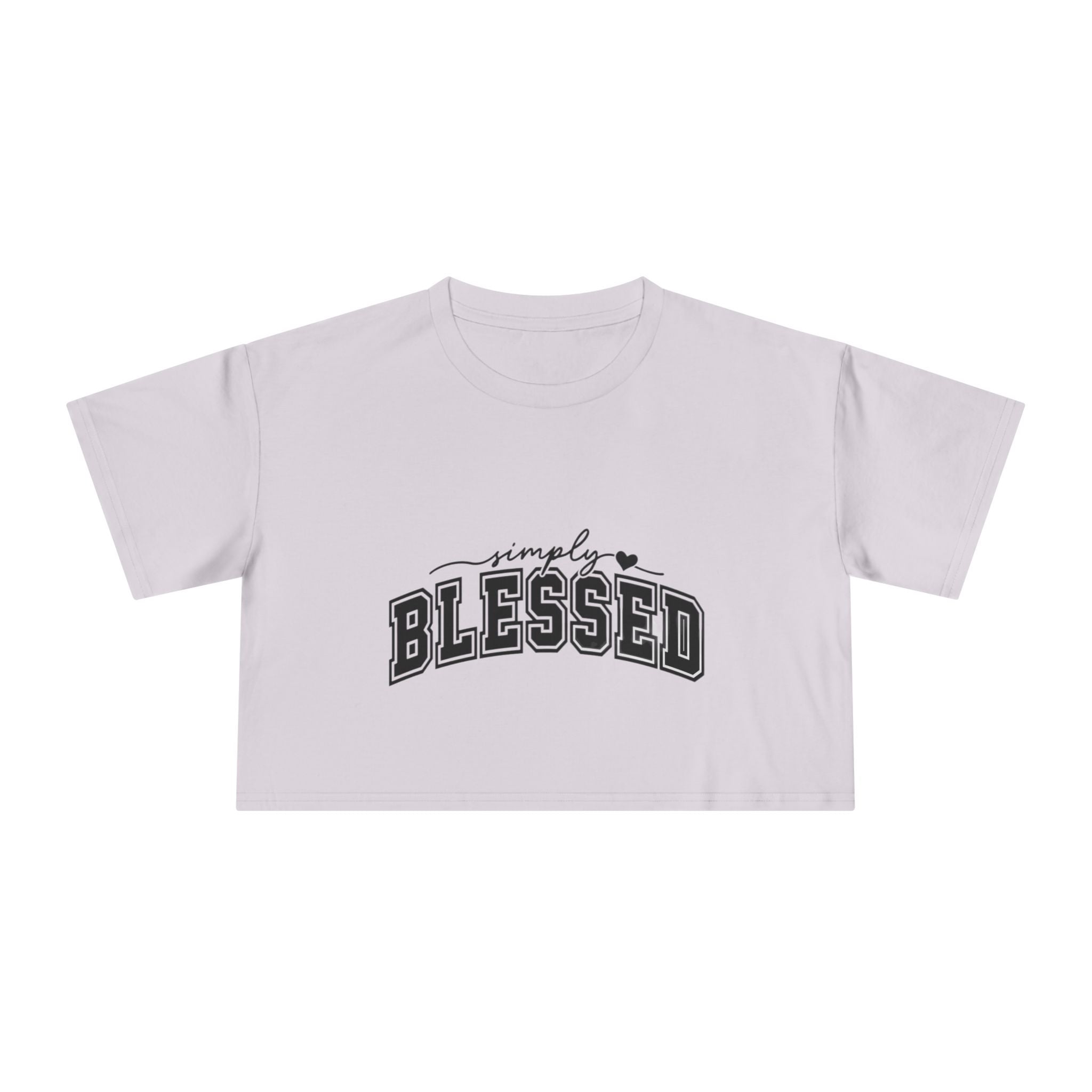 Simply Blessed Crop Tee — Women's Spiritual Casual Top