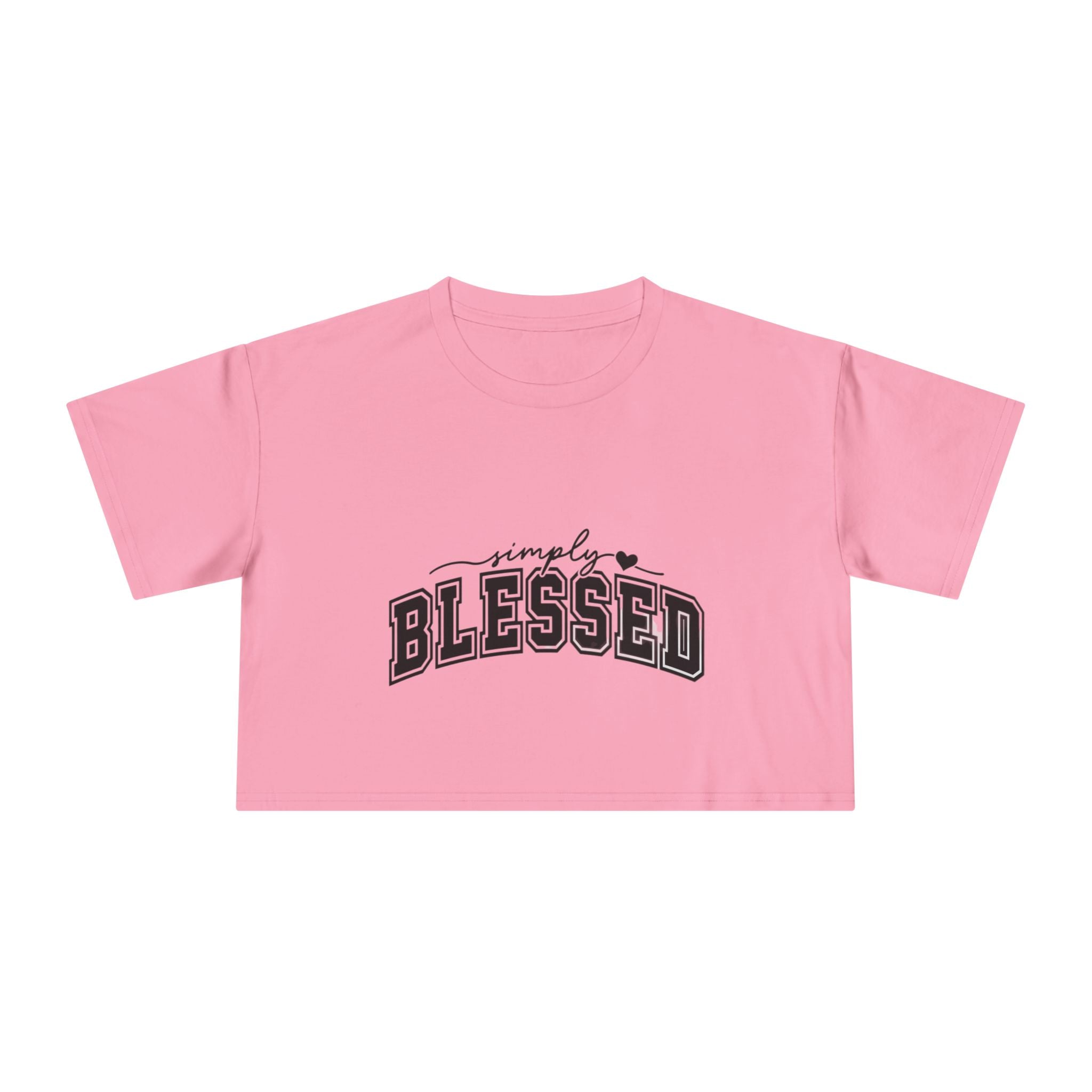 Simply Blessed Crop Tee — Women's Spiritual Casual Top