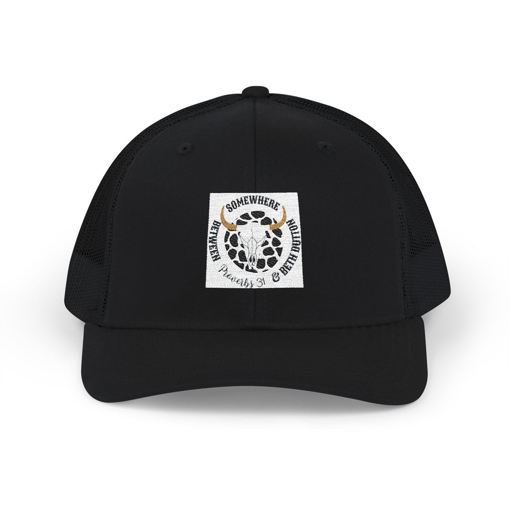 Leopard Smile Snapback Trucker Cap — Cute Leopard Patch Hat