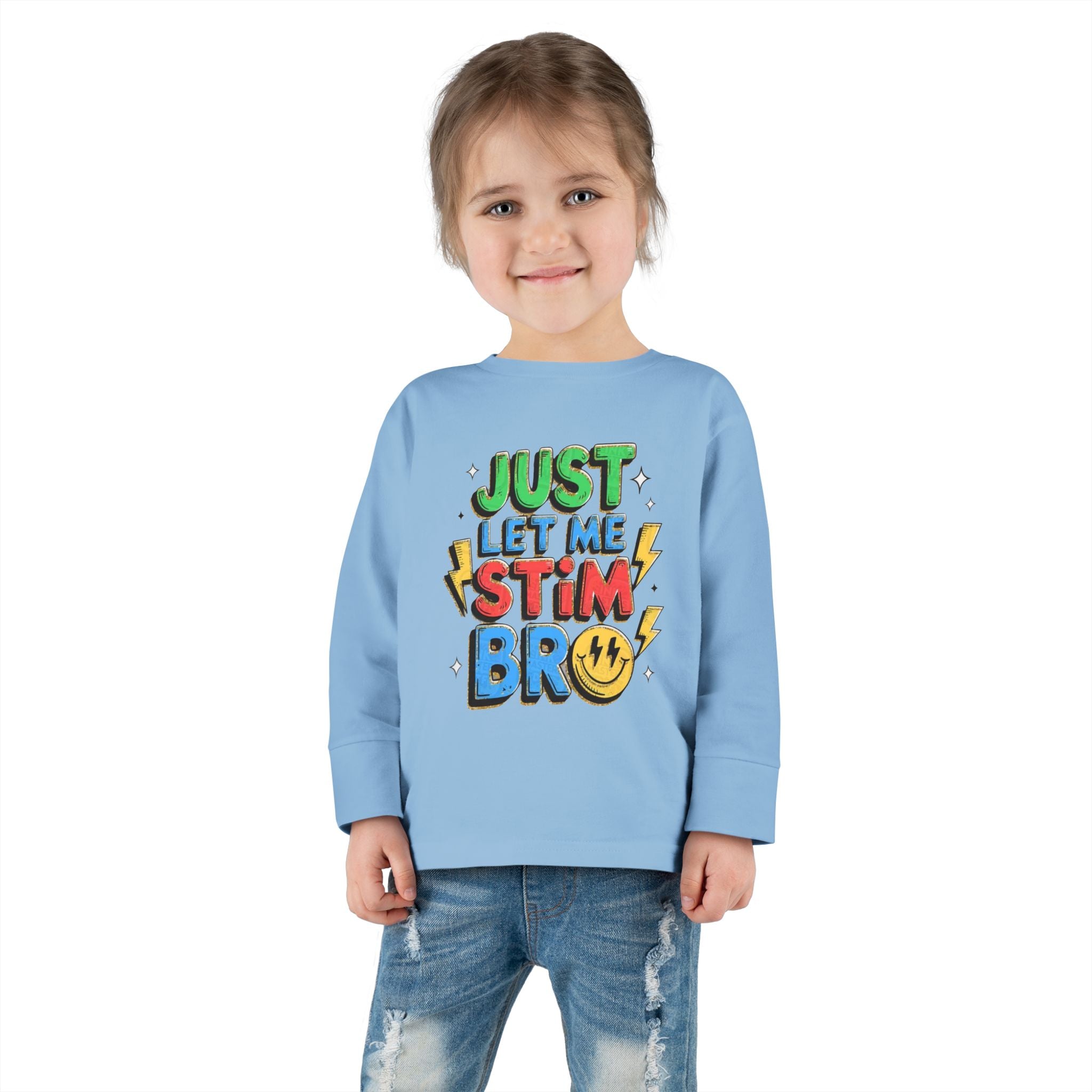 Just Let Me Stim Bro Toddler Long Sleeve Tee – Sensory-Friendly Autism Support Shirt