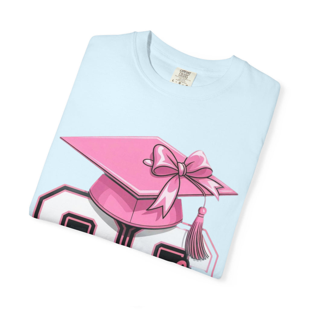 Class of 20 Graduation T-Shirt — Pink Cap & Tassel Senior Tee