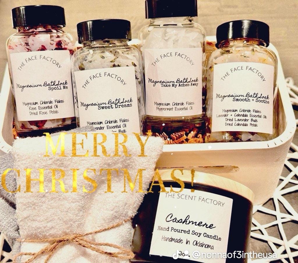 Deluxe Magnesium Bath Soak Set